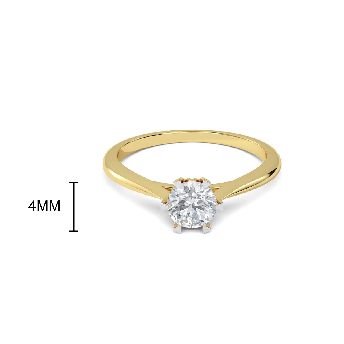 0.20 CT Tanmi Solitaire Ring