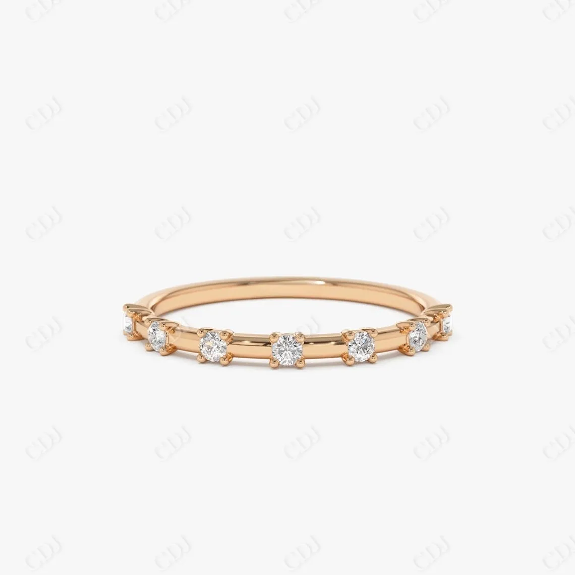 0.20 CTW Lab Grown Diamond Dainty Wedding Band