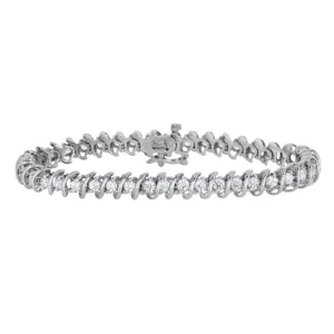 1 CTW Diamond 7-inch Tennis Bracelet in 10KT White Gold