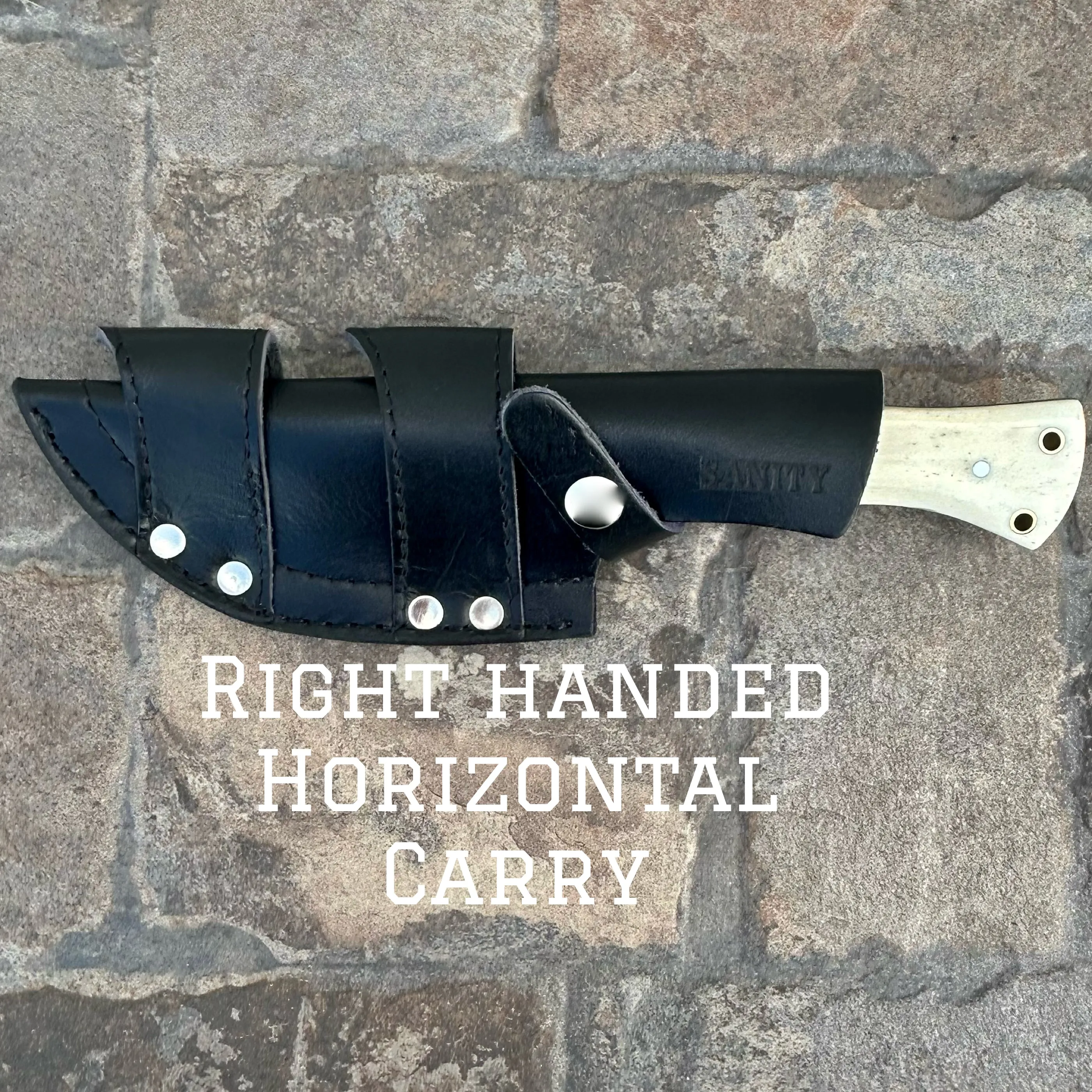 10” Rough Rider Series - 2nd Amendment - Bone - D2 Steel - Horizontal & Vertical Carry - CUS17