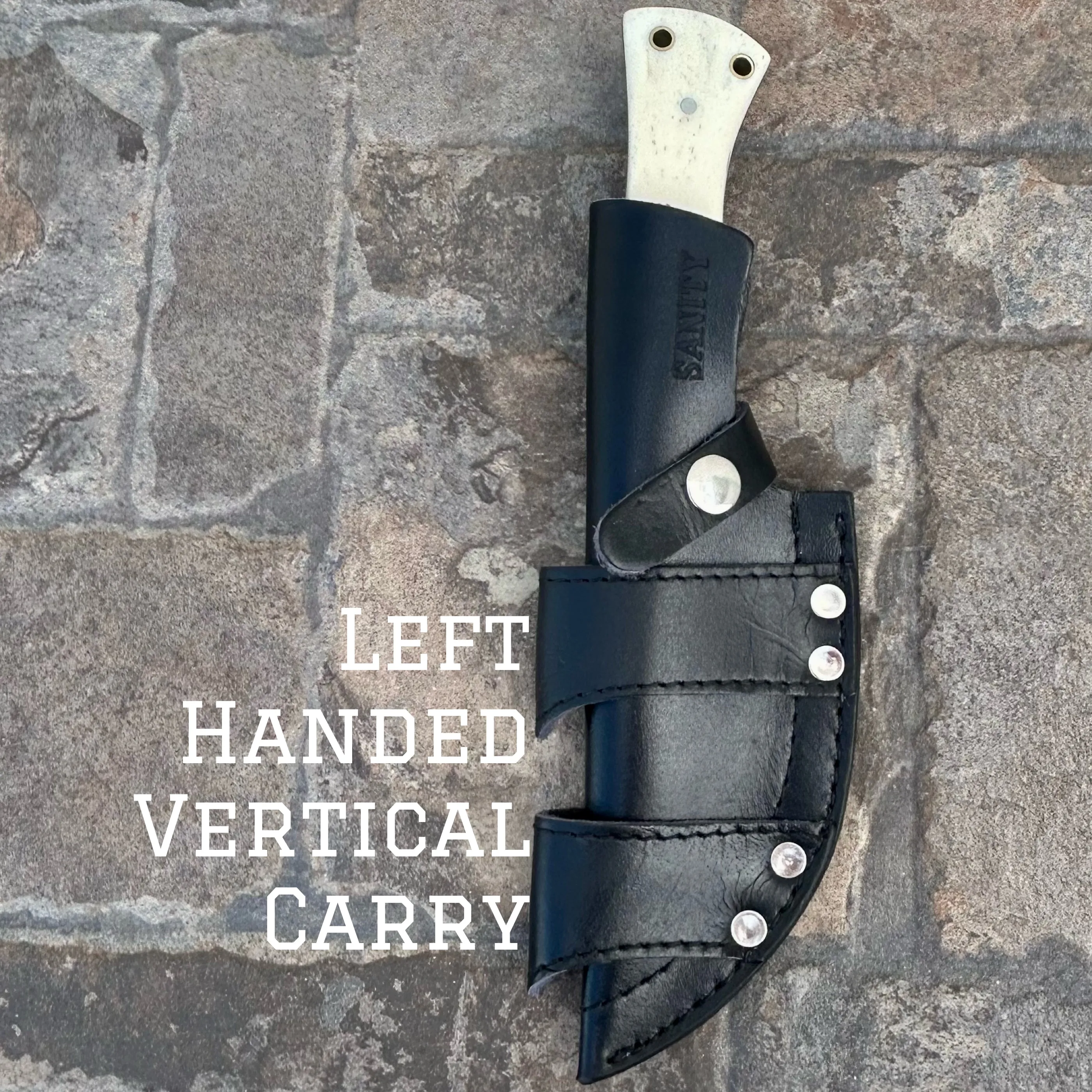 10" Rough Rider Series - Viking Warrior - Bone - D2 Steel - Horizontal & Vertical Carry - CUS20