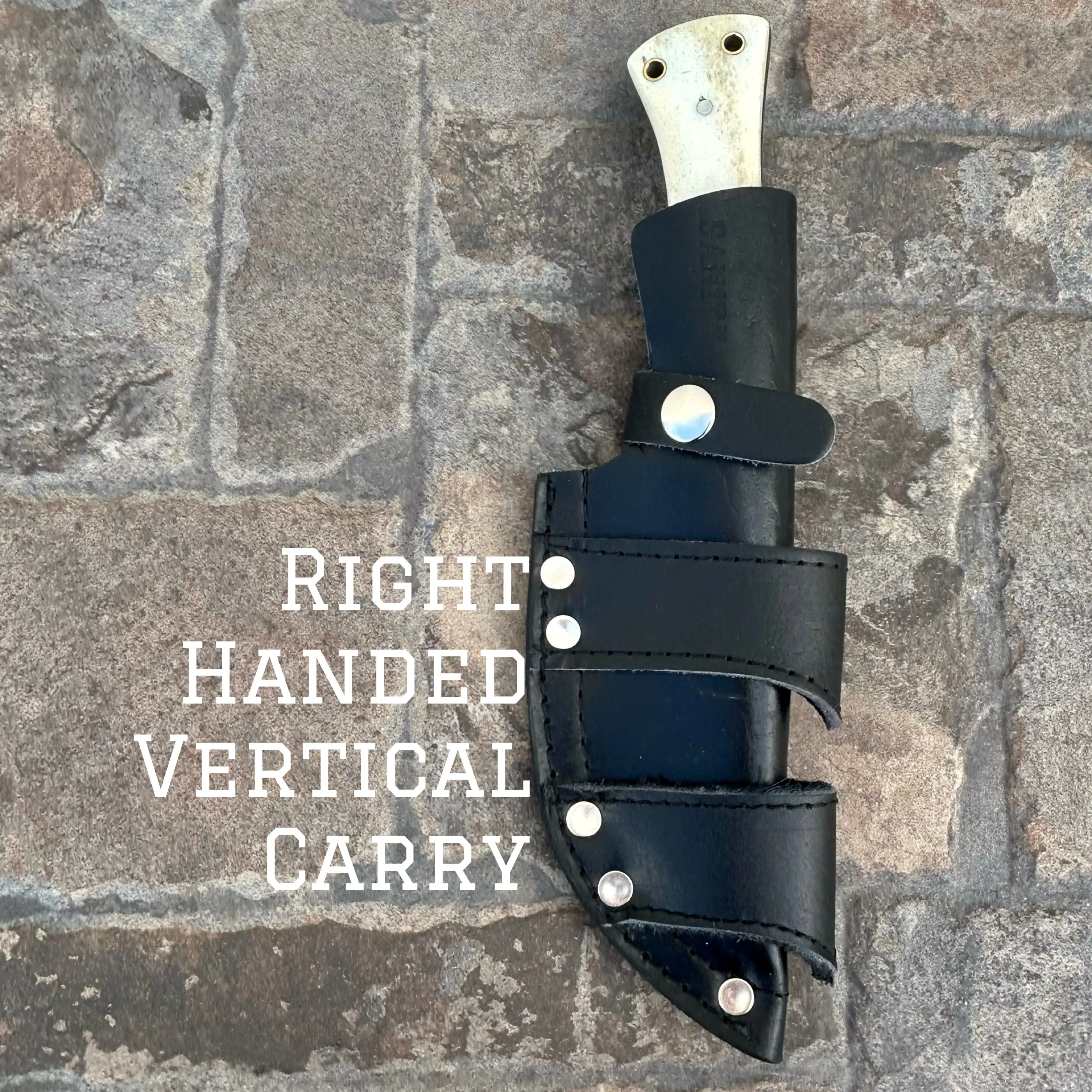 10" Rough Rider Series - Viking Warrior - Bone - D2 Steel - Horizontal & Vertical Carry - CUS20