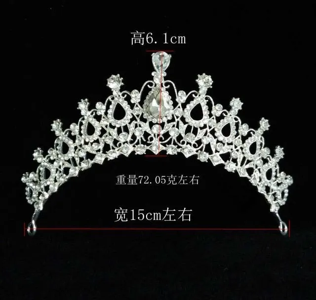 #1182 Queen Princess Tiaras For Women and Girls