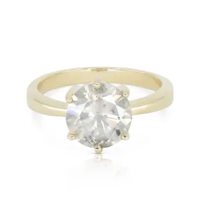 14K Yellow Gold Galaxy Solitaire