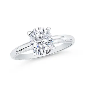 1.51 ct. I - SI2 Oval Cut Diamond Solitaire Engagement Ring in 14k Gold