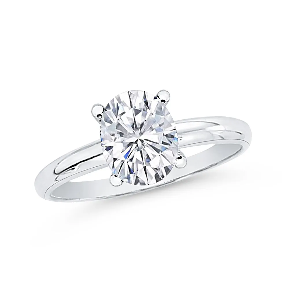 1.51 ct. I - SI2 Oval Cut Diamond Solitaire Engagement Ring in 14k Gold