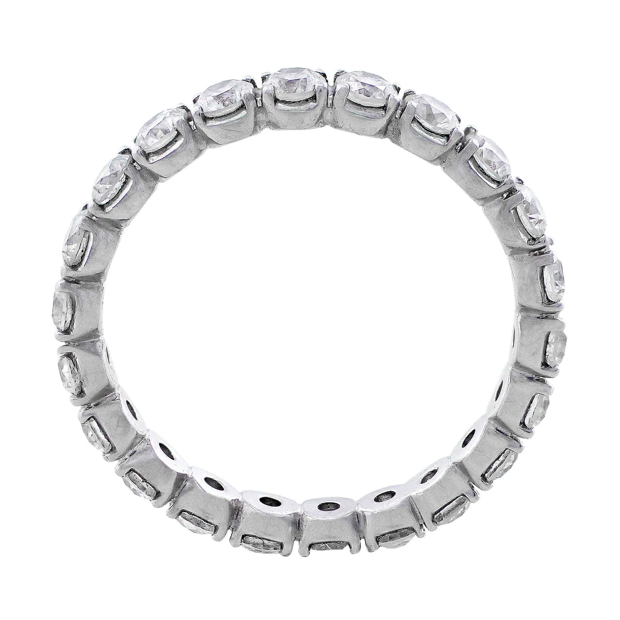 18k White Gold Diamond Eternity Band