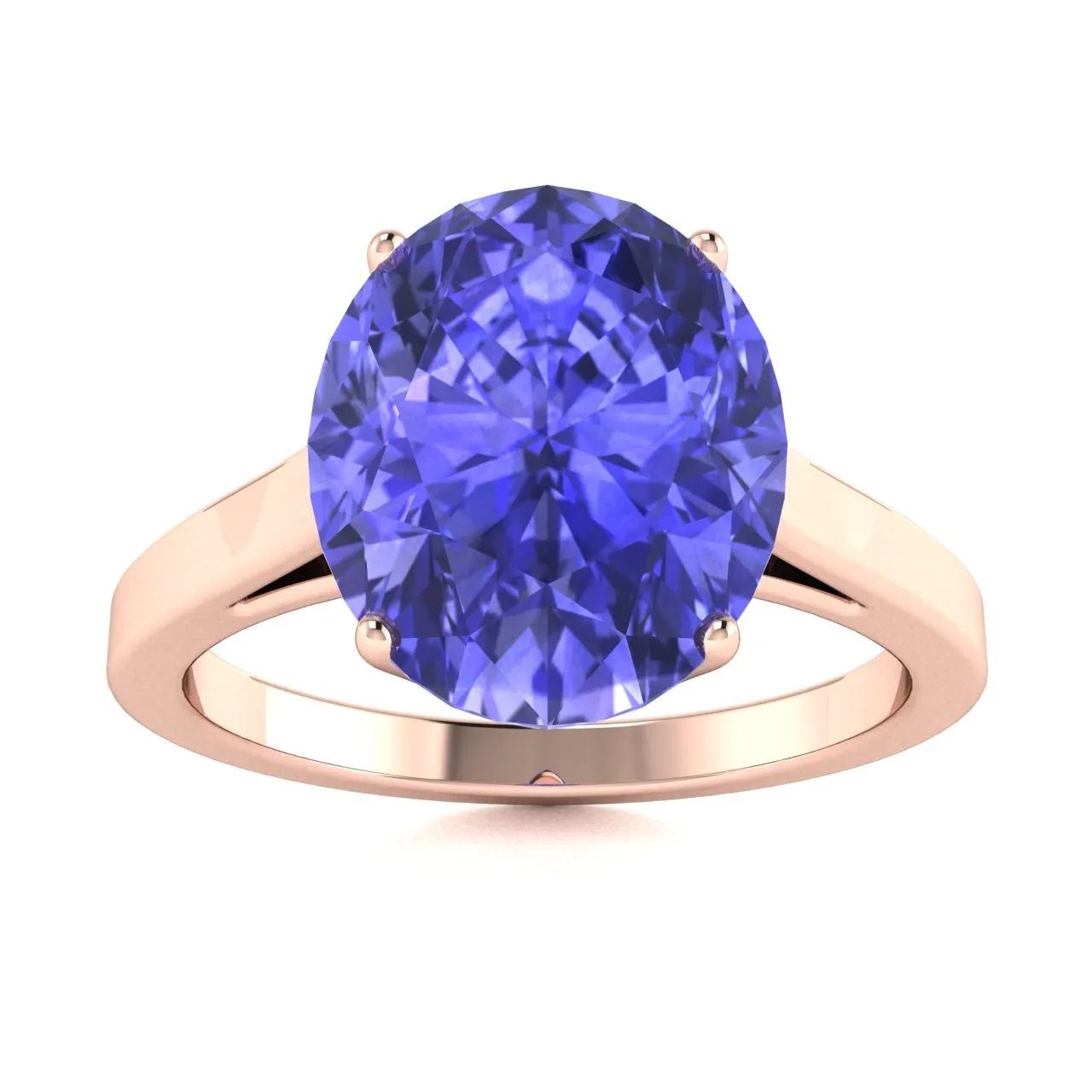 18kt Gold Oval Brilliant Tanzanite Ring (Tanzanite 6.00ct)