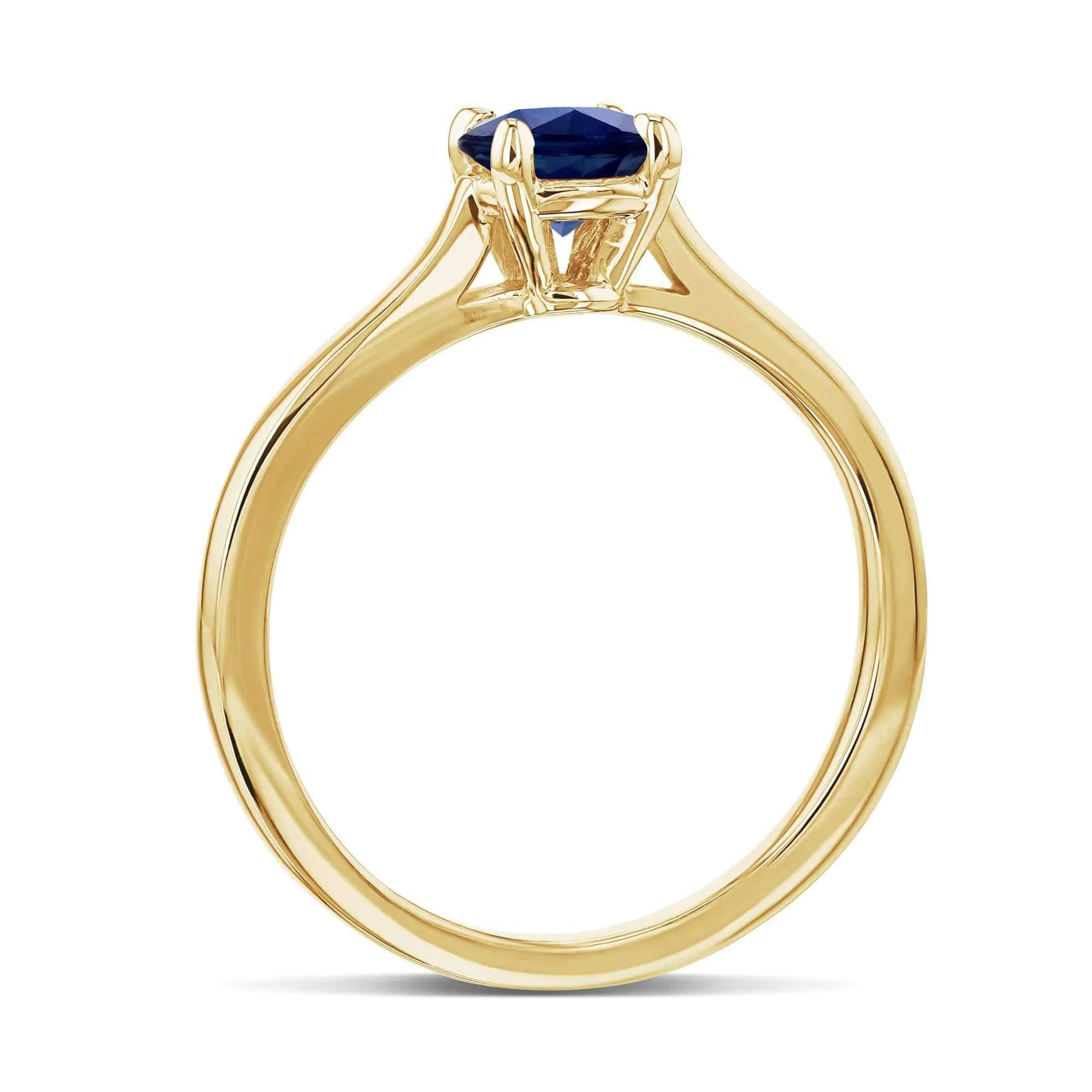 5mm Blue Sapphire Ring