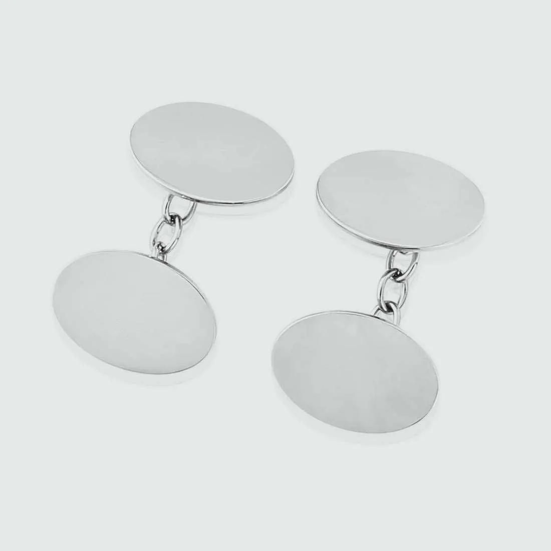 Albemarle Sterling Silver Oval Cufflinks