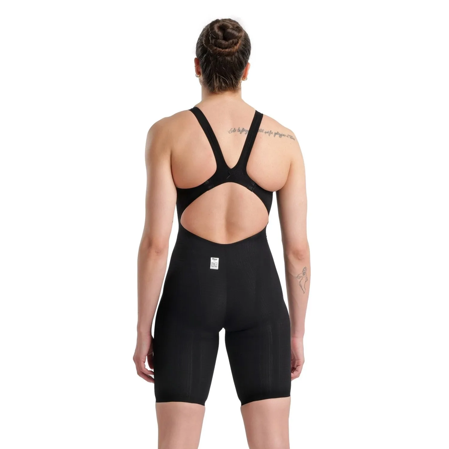 Arena Women's Powerskin Carbon Core FX Open Back Kneeskin - Diamonds