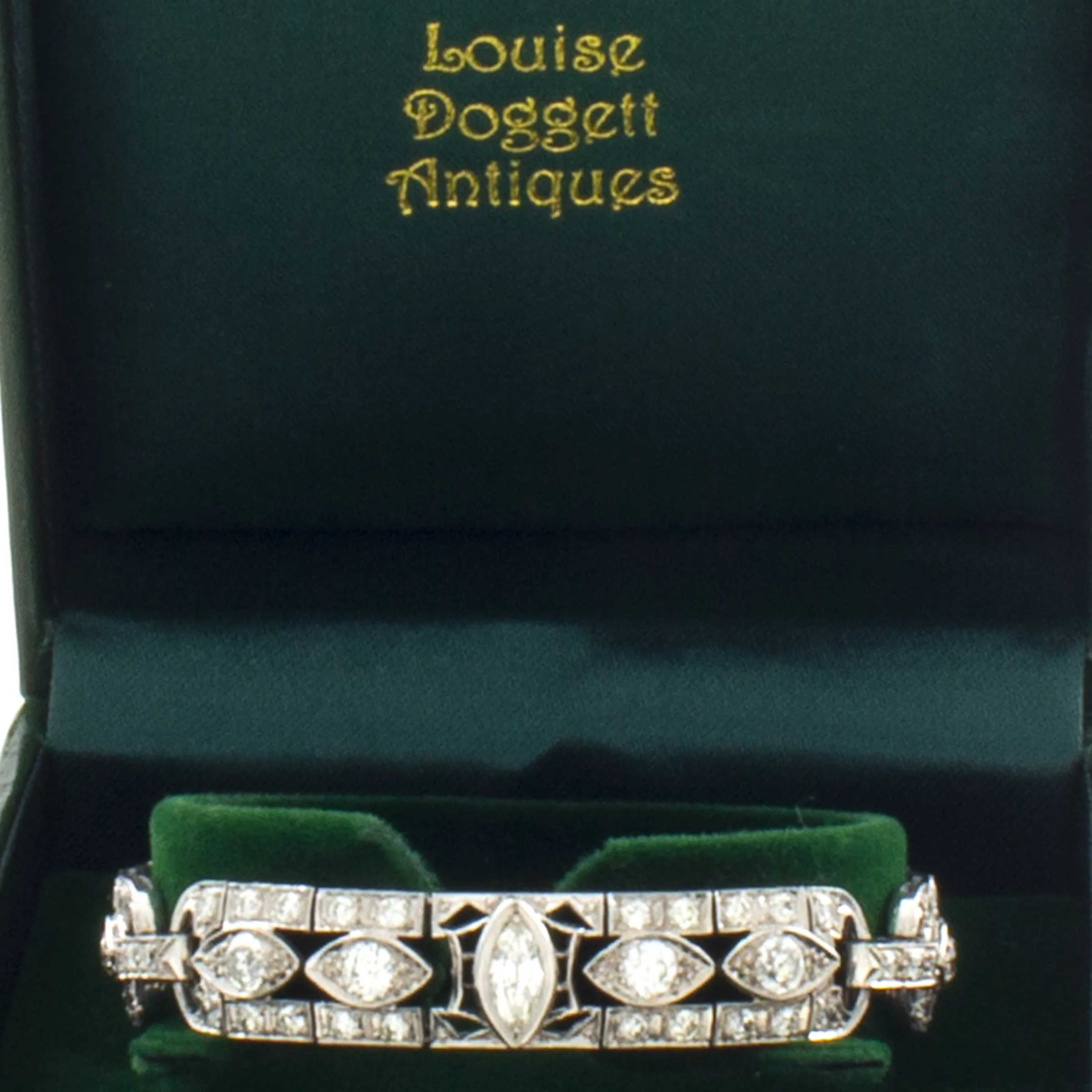 Art Deco Platinum and 5.02ctw Diamond Bracelet