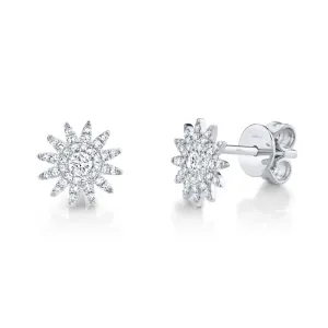 Aurora 0.24 Ct. Diamond Starburst Stud Earring