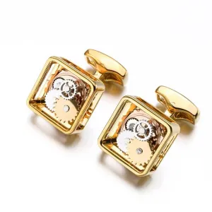 Automatic Movement Square Cufflinks