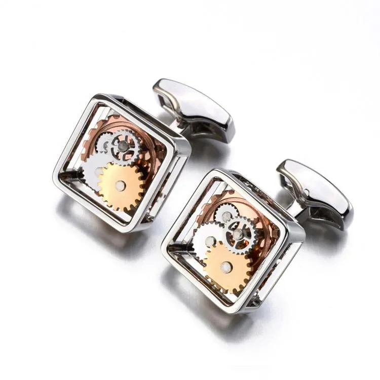 Automatic Movement Square Cufflinks