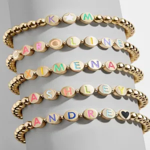 Beads Letter Bracelet For BFF MOM LOVE