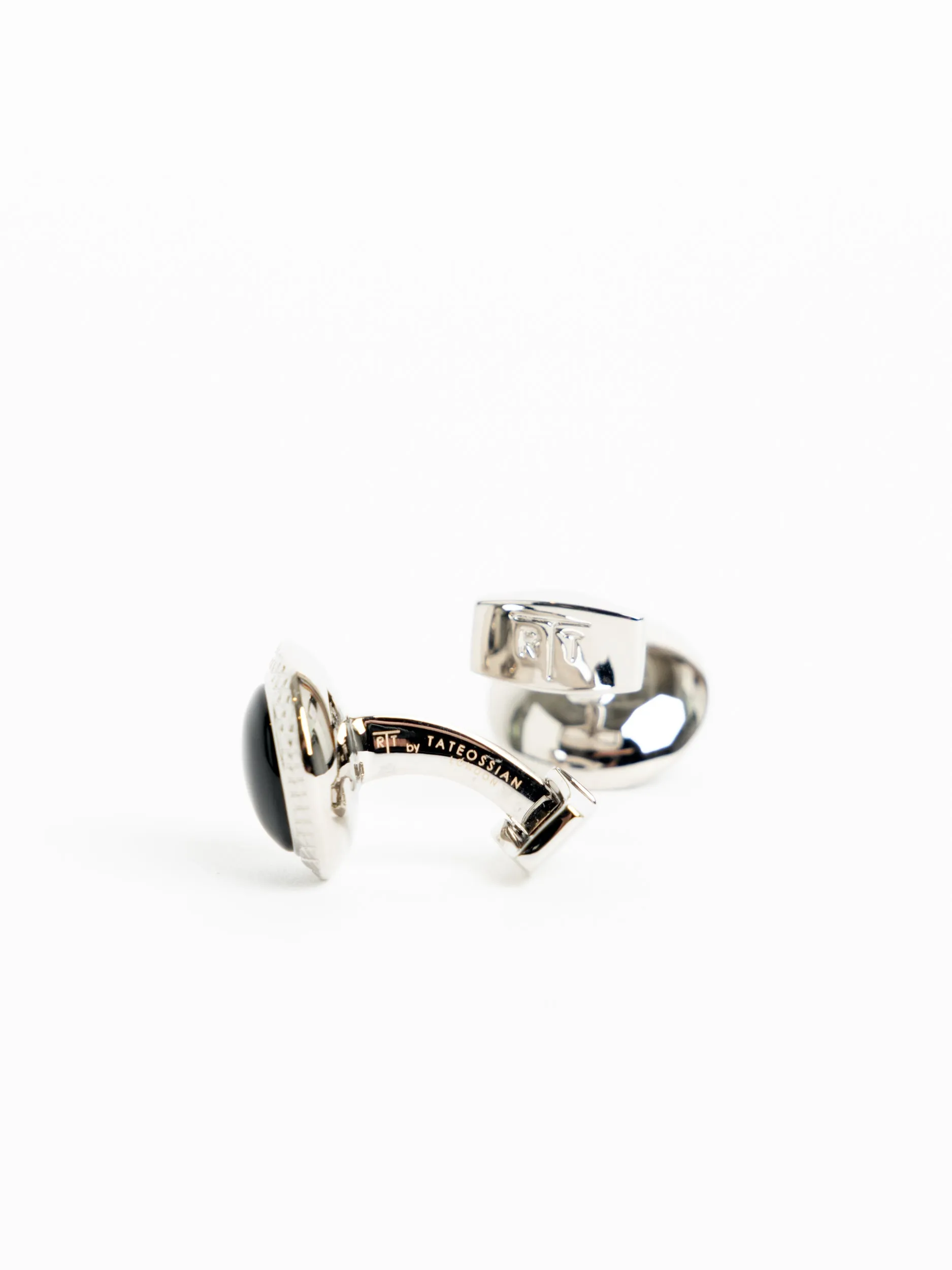 Black Onyx Bullseye Cufflinks