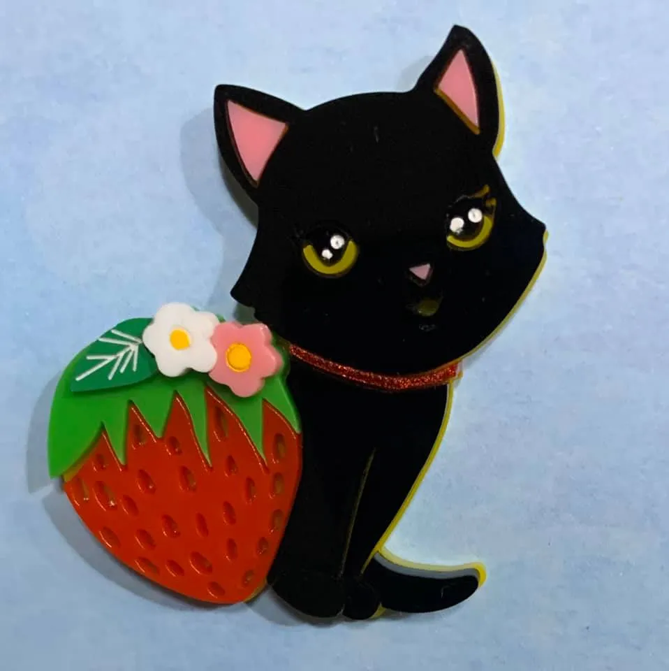 Black Strawberry Kitty