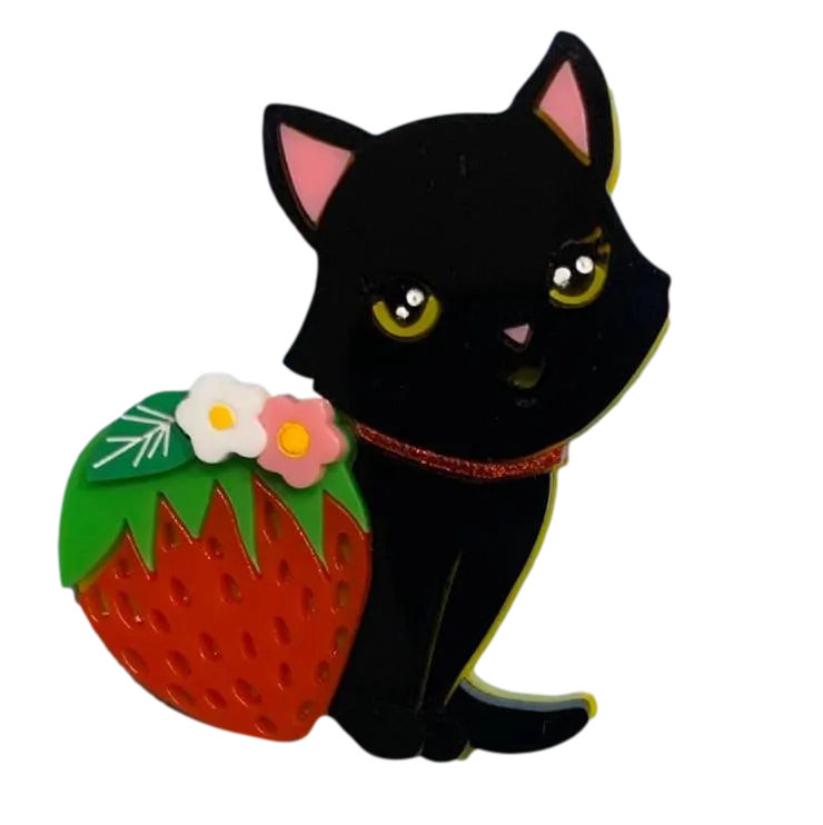 Black Strawberry Kitty