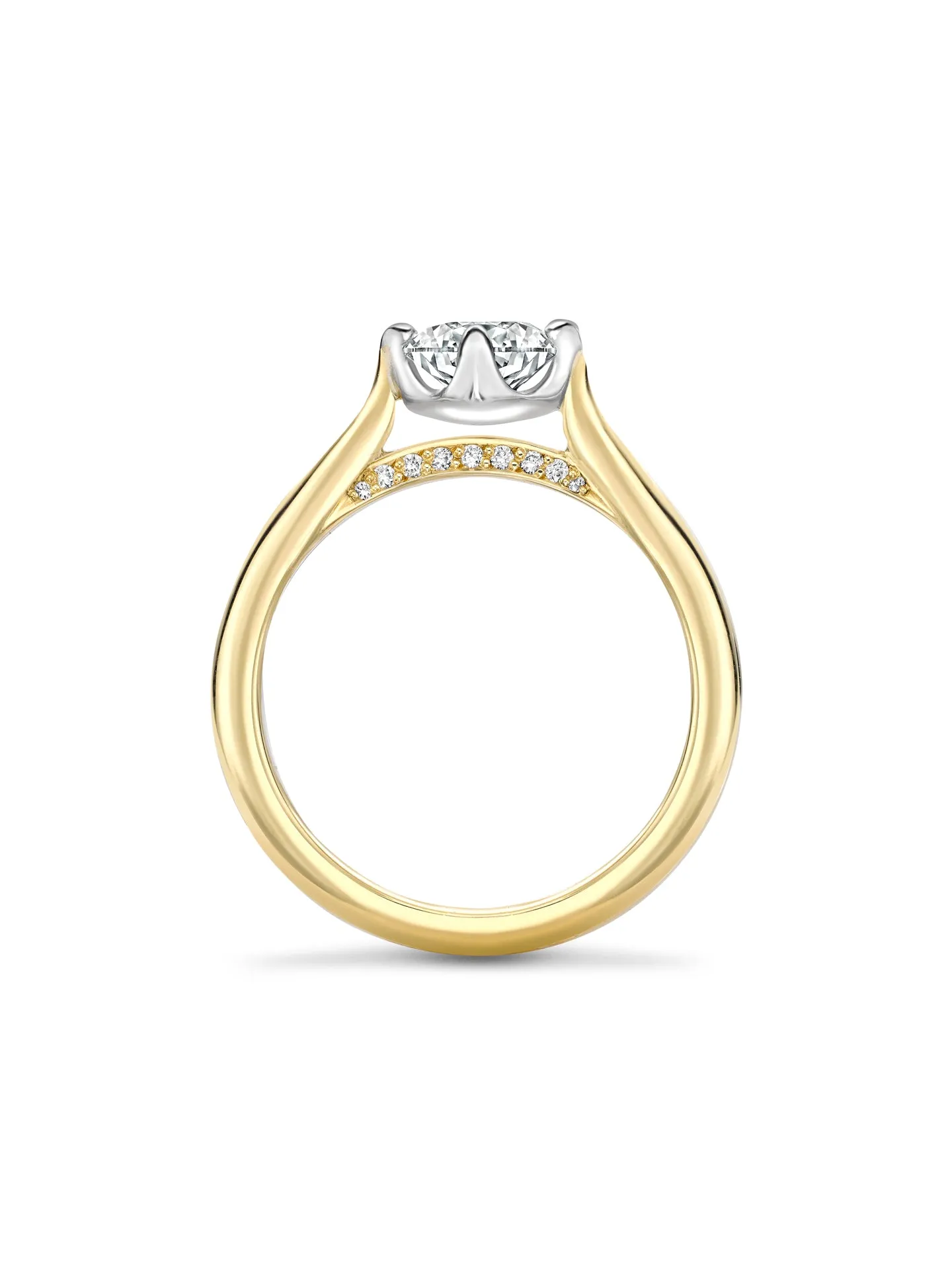 Boodles Brilliance Yellow Gold Diamond Engagement Ring 0.9 Carat