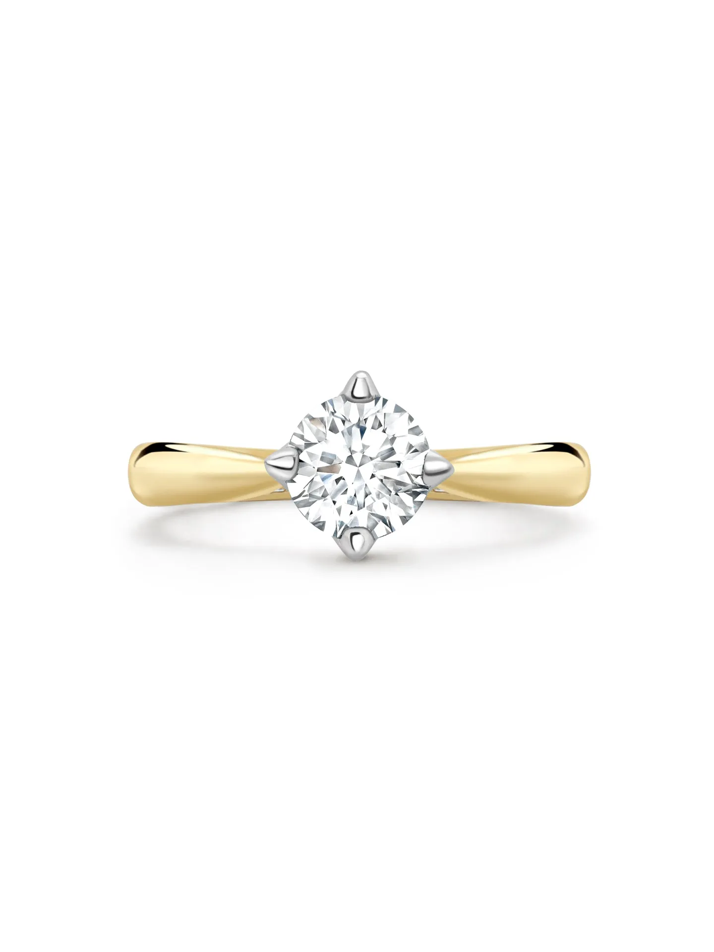 Boodles Brilliance Yellow Gold Diamond Engagement Ring 0.9 Carat