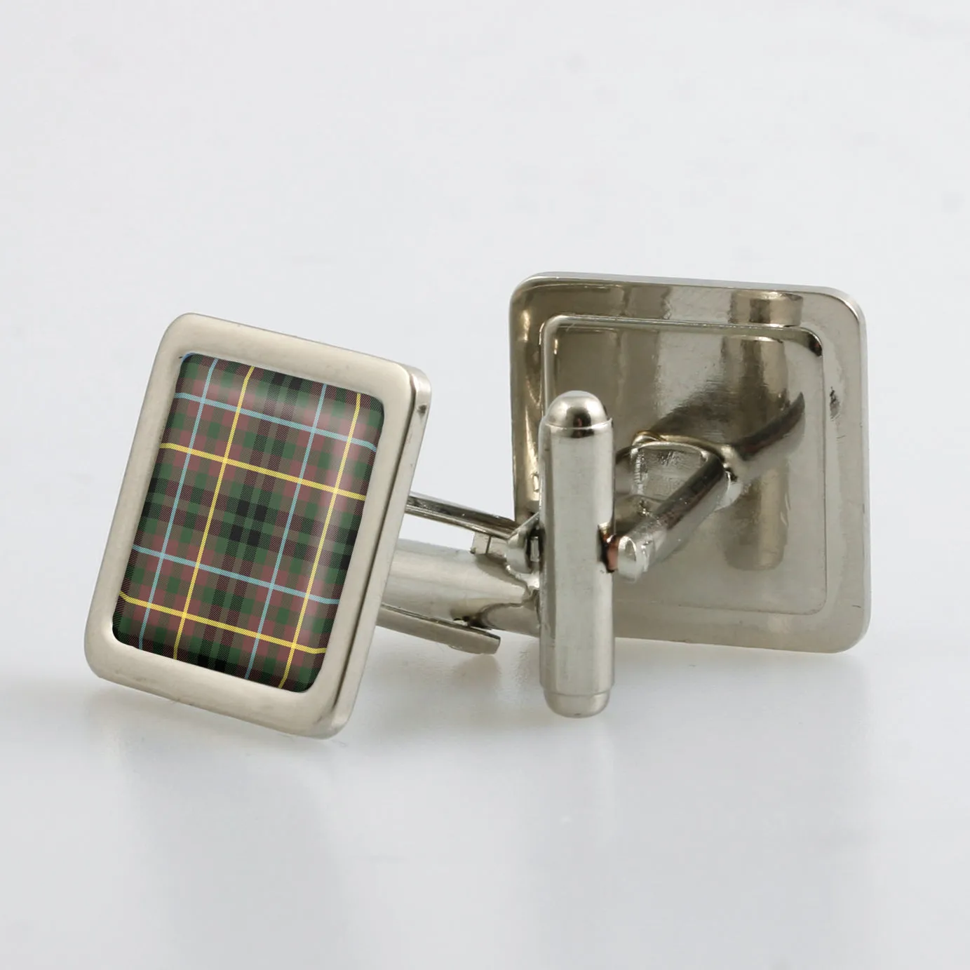 Buchanan Hunting Ancient Tartan Cufflinks - Choose Your Shape.