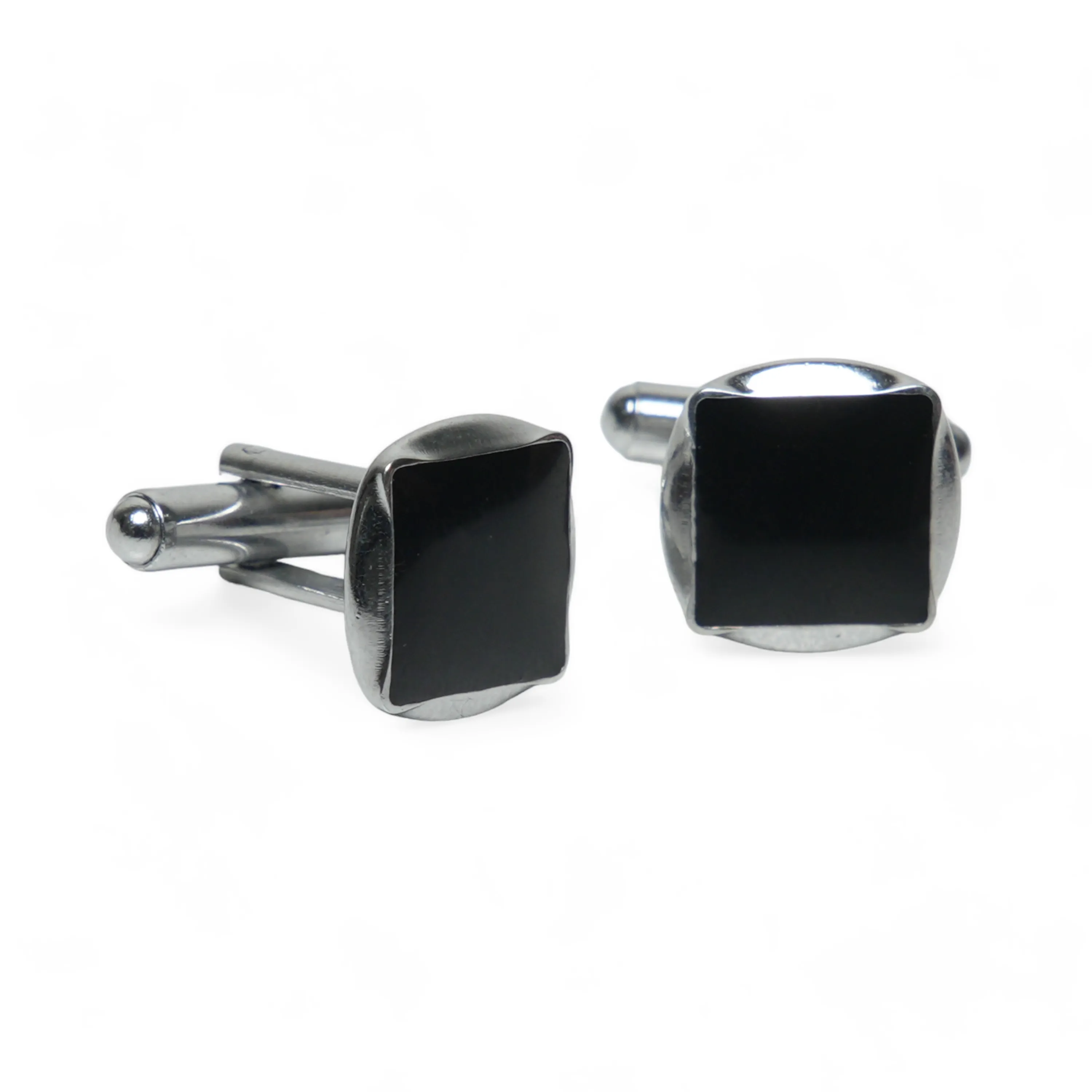 Chokore Circular Square Cufflinks (Black)