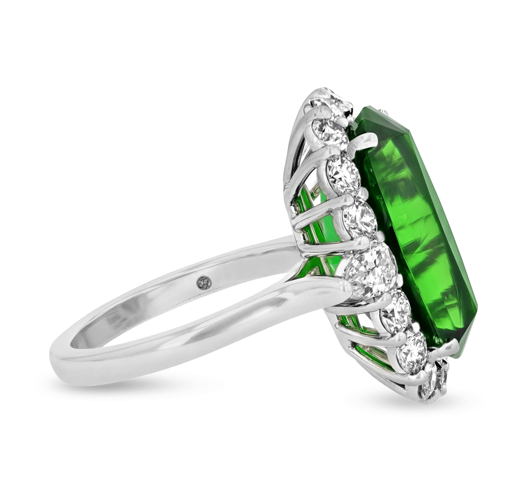 Chrome Tourmaline Ring, 9.19 carats