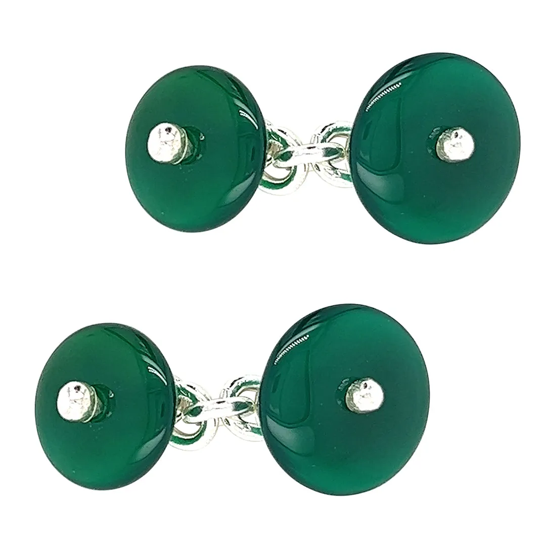 Chrysoprase Cufflinks