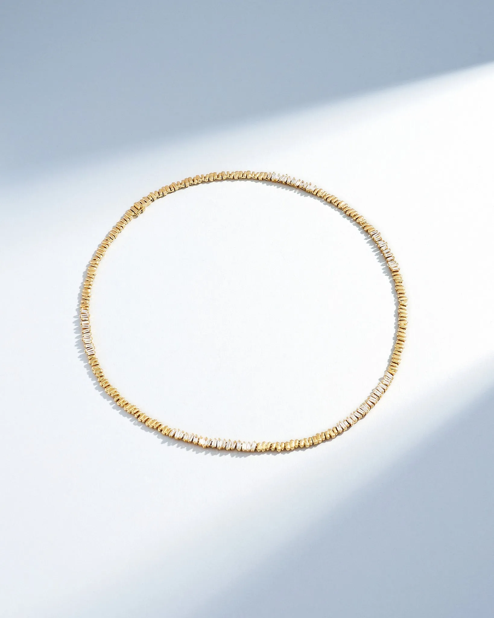 Classic Diamond 50/50 Tennis Necklace