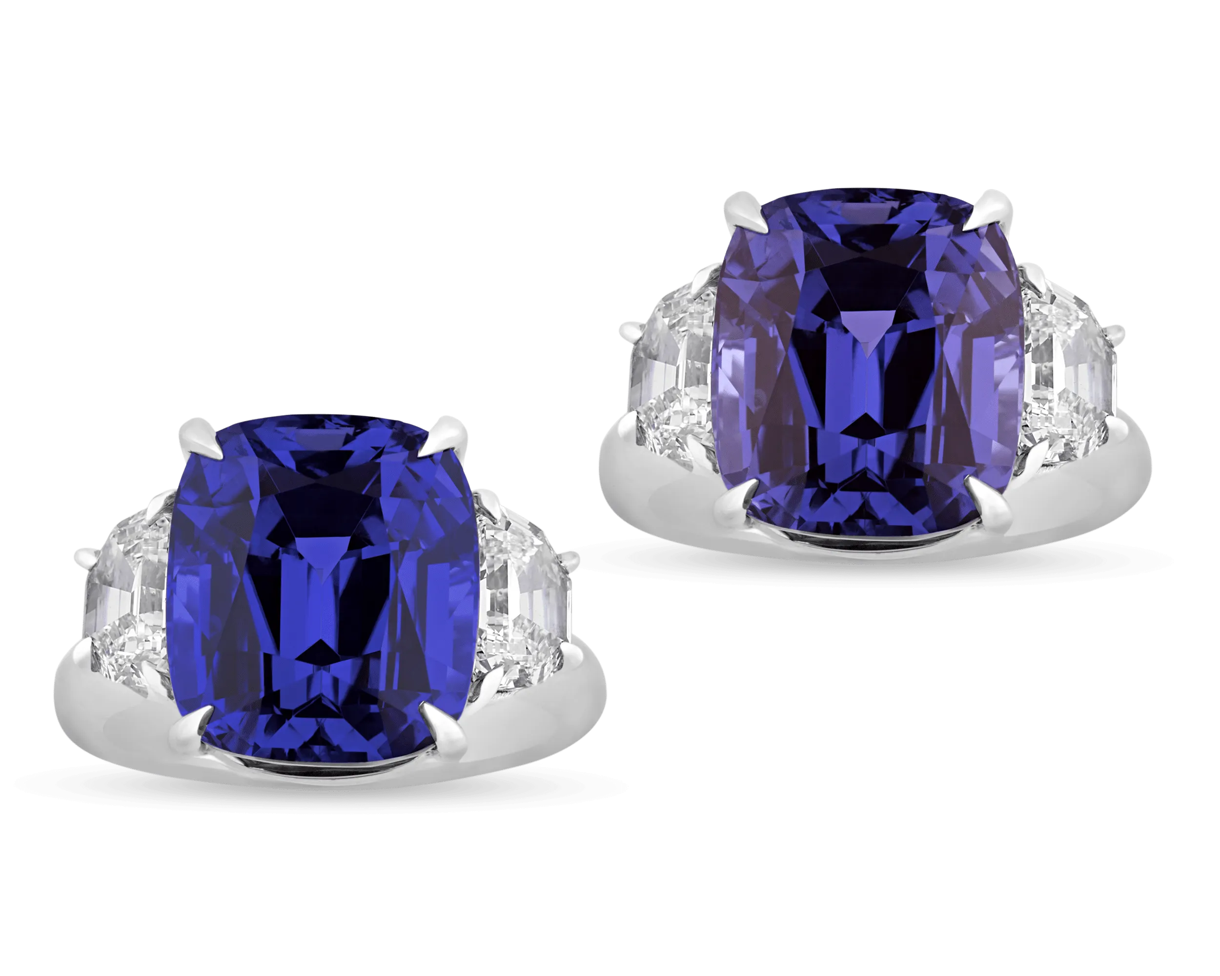 Color-Change Sapphire Ring, 12.40 Carats