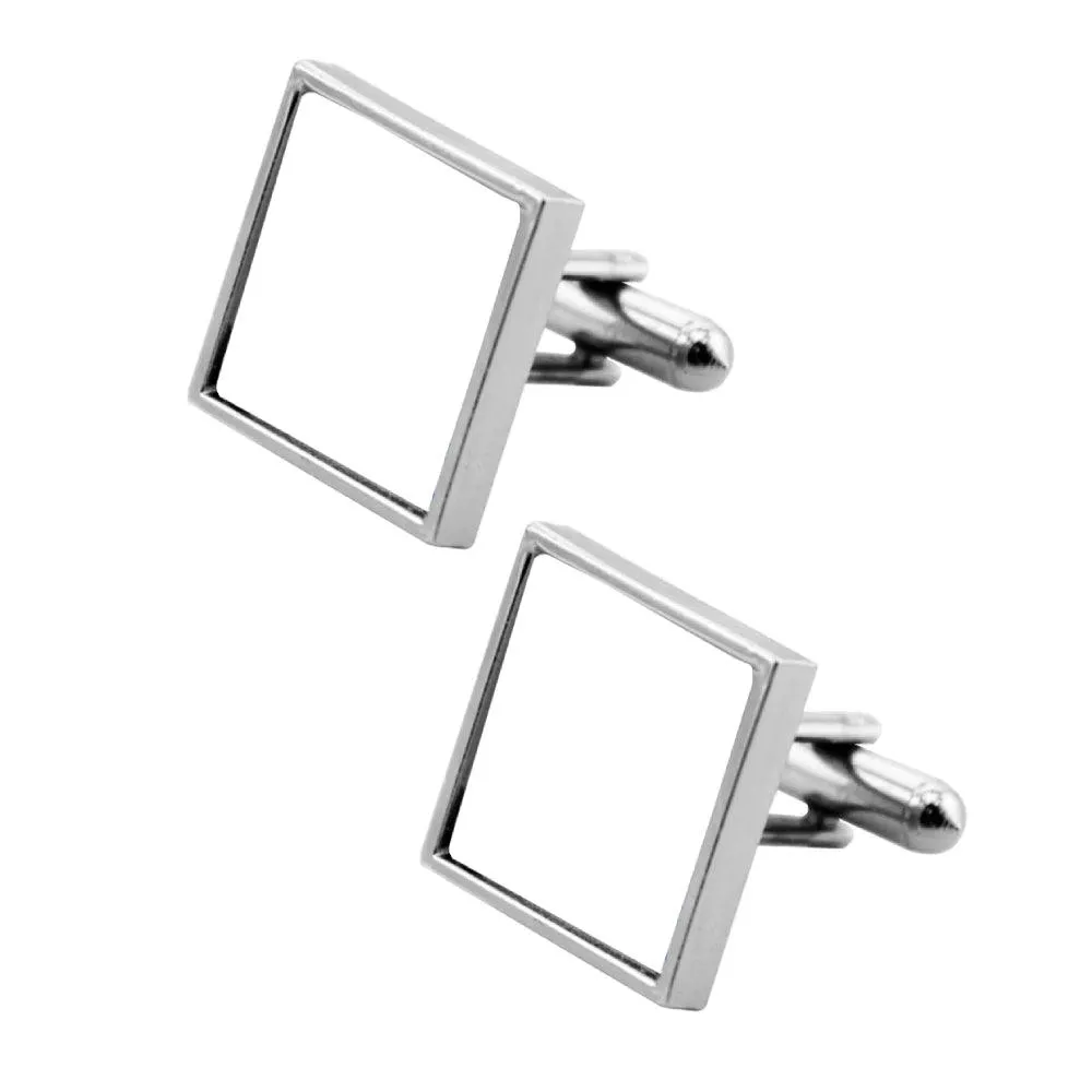 Cufflinks - Chrome - Square