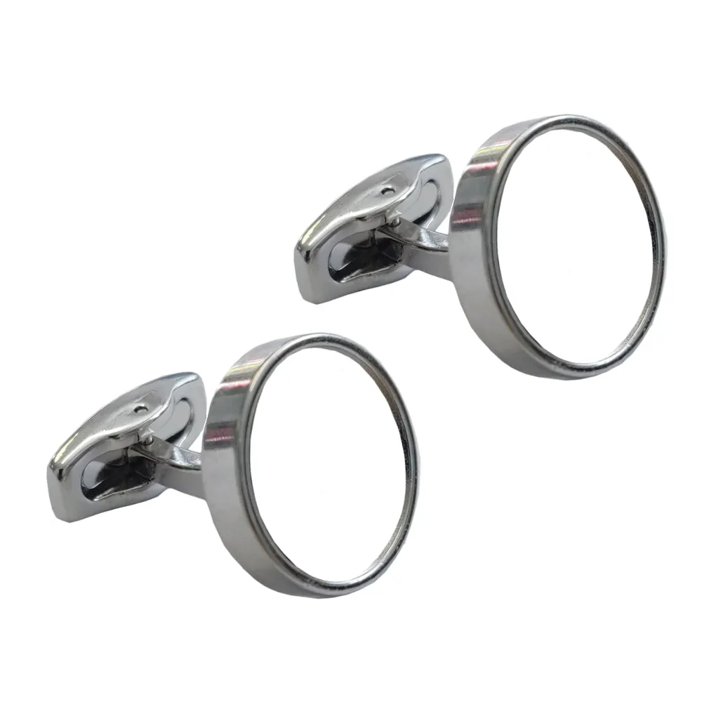 Cufflinks - PREMIER Range - Chrome - Round