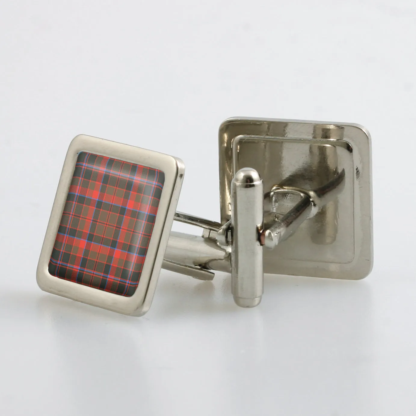 Cumming Hunting Weathered Tartan Cufflinks - Choose Your Shape.