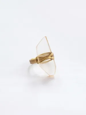 Cut Gem Ring - Transparent