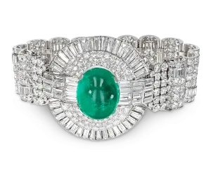 David Webb Emerald Bracelet, 31.33 Carats