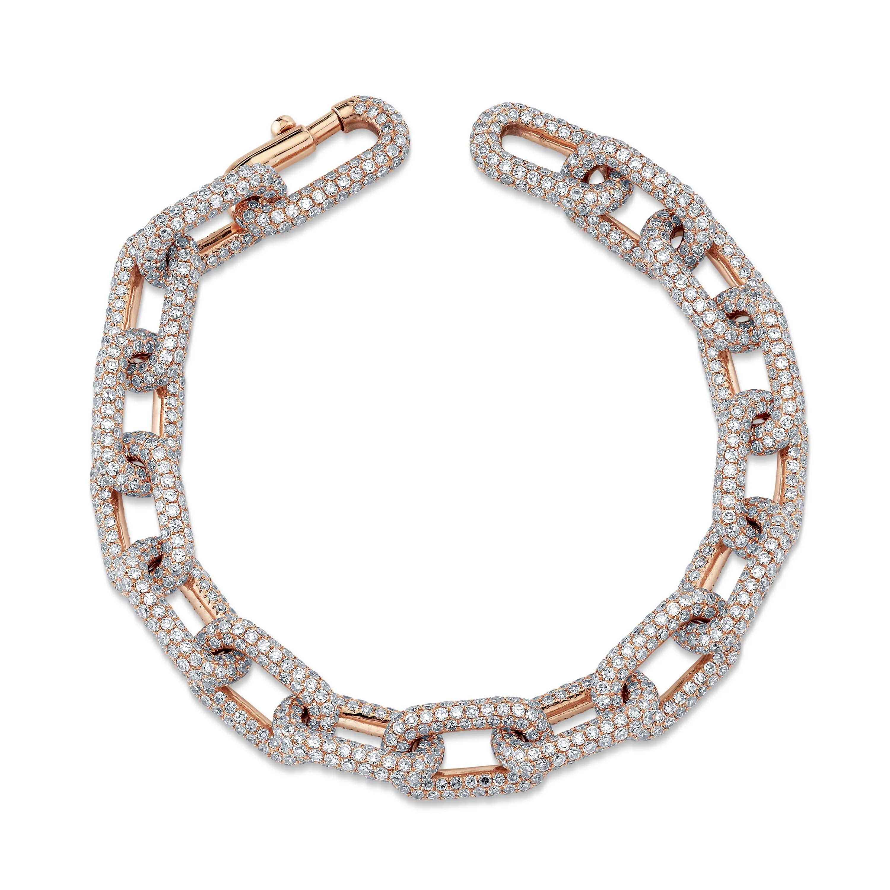 DIAMOND PAVE CABLE LINK BRACELET