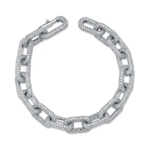 DIAMOND PAVE CABLE LINK BRACELET