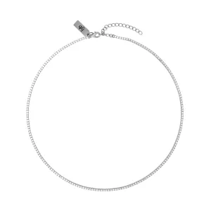 DIANA TENNIS NECKLACE SILVER