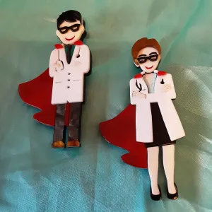 Doctor Heroes Brooches