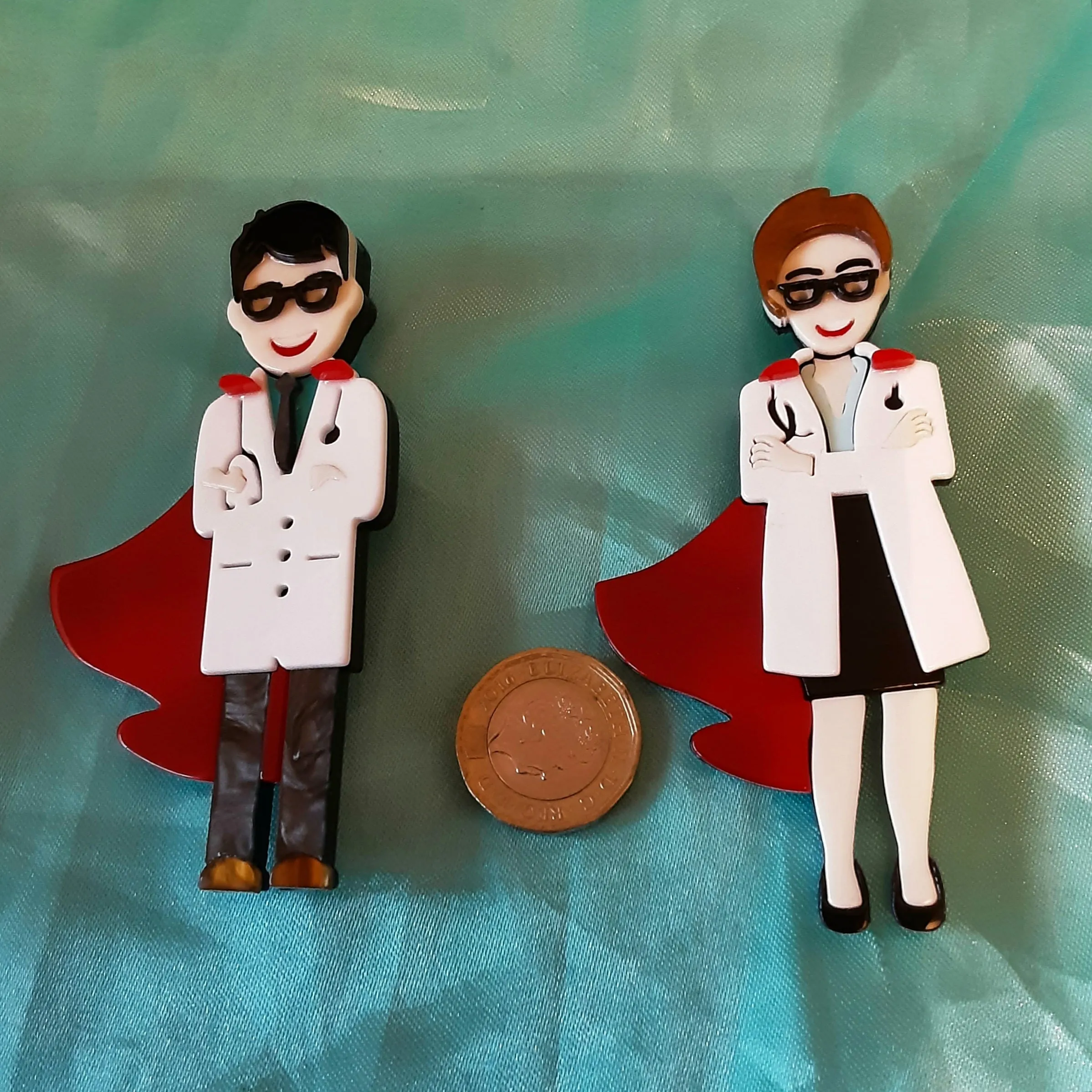 Doctor Heroes Brooches