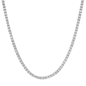 Dreamy Four Prong Diamond  Tennis Necklace