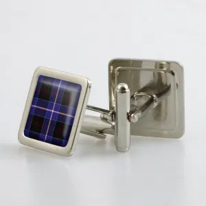 Dunlop Modern Tartan Cufflinks - Choose Your Shape