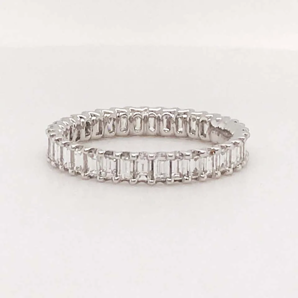 Emerald Cut Diamond Eternity Ring