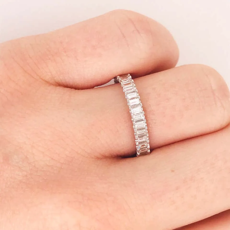 Emerald Cut Diamond Eternity Ring