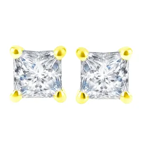 Exclusive Princess Diamond Stud Earrings 3/4ct