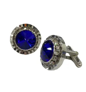 Fratello Cufflinks - Silver Blue Majesty CL24