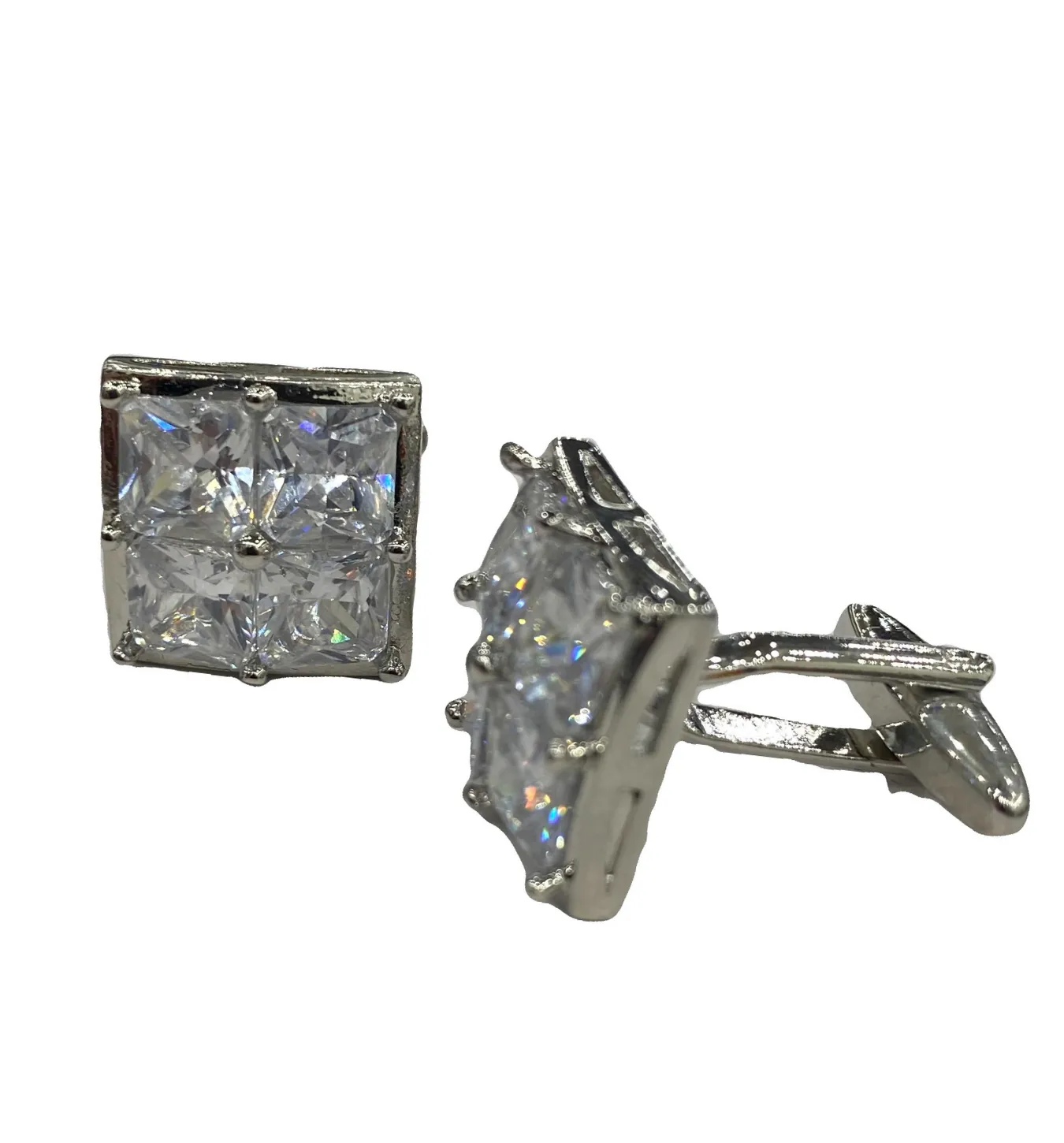 Fratello Cufflinks - Silver Squared Elegance CL29