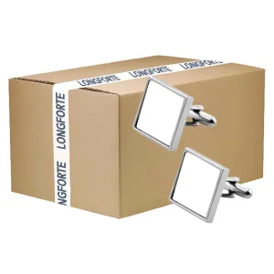 FULL CARTON - 50 Pairs x SQUARE Sublimation Cufflinks