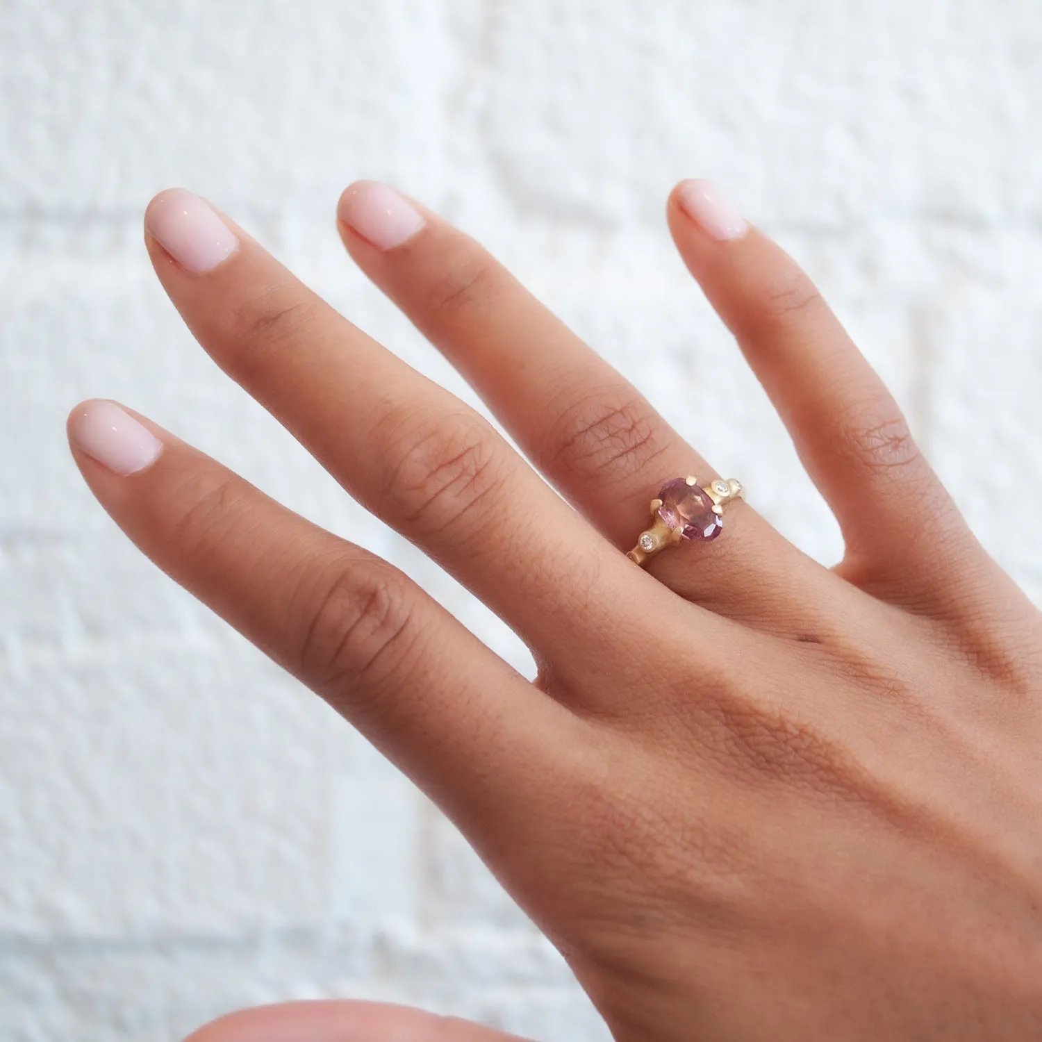 Garnet Rough Luxe Cluster Ring